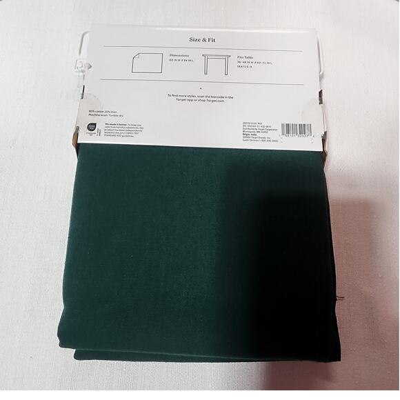 Threshold rectangular tablecloth W60''x L84''seats 8-10 - Picture 2 of 6